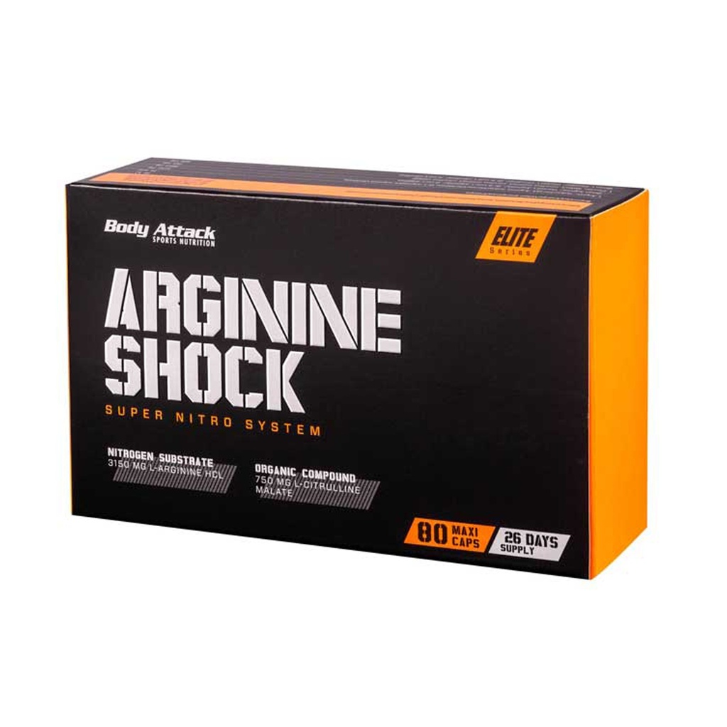 BODY ATTACK ARGININE SHOCK, 80 kapsul