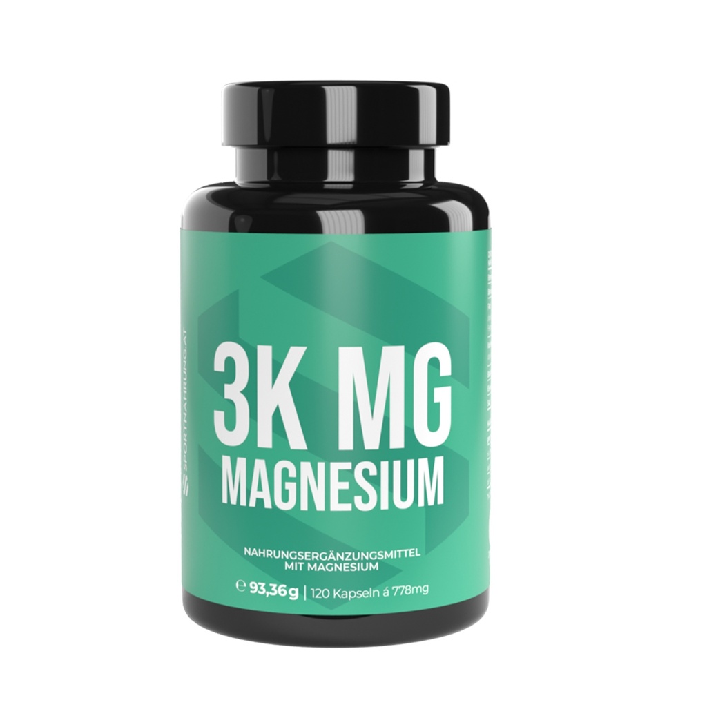 SPORTNAHRUNG 3K MG MAGNESIUM, 120 kapsula