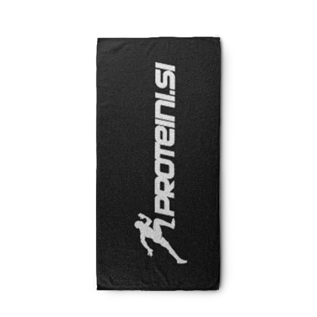 PROTEINI.SI FITNESS TOWEL BLACK/WHITE, 100x50cm