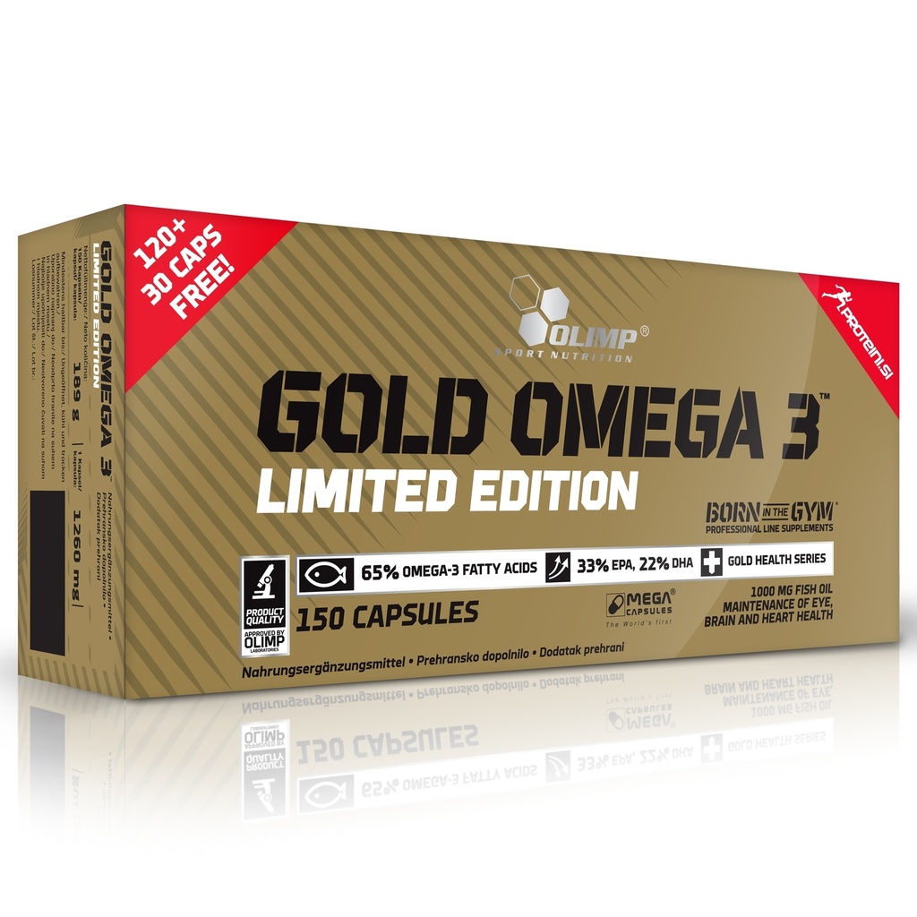 OLIMP GOLD OMEGA 3 LE, 120 + 30 kapsula