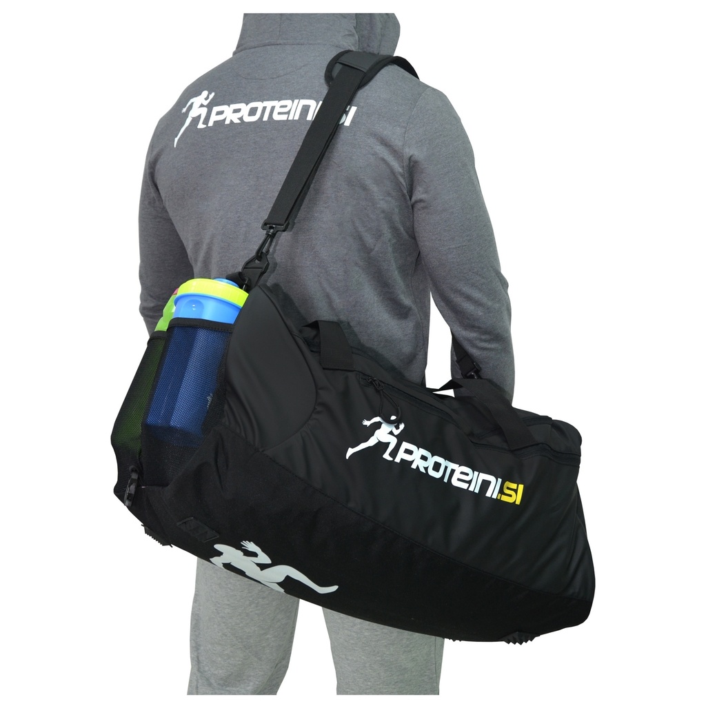 PROTEINI.SI GYM BAG, black