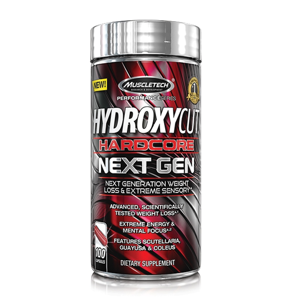 MUSCLETECH HYDROXYCUT HARDCORE NEXT GEN, 100 kapsul