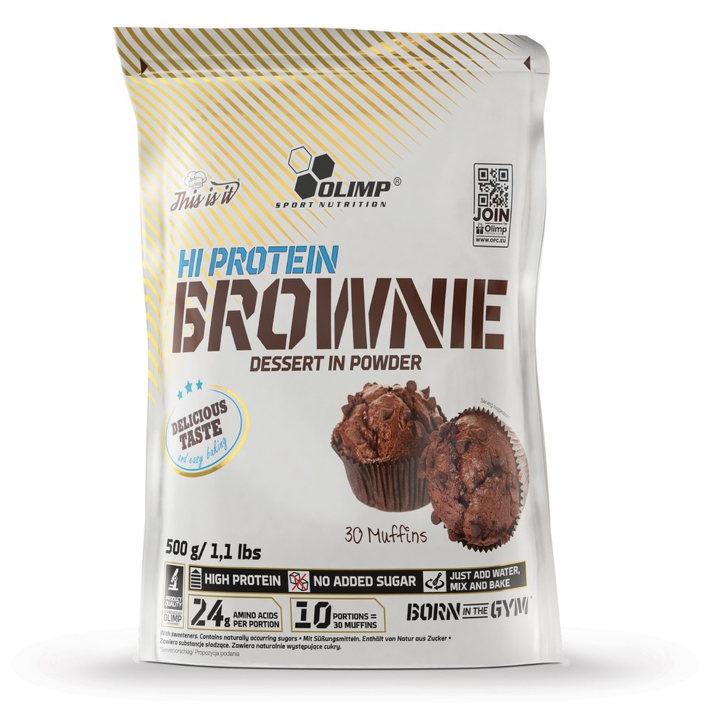 OLIMP HI-PROTEIN BROWNIE, 500g