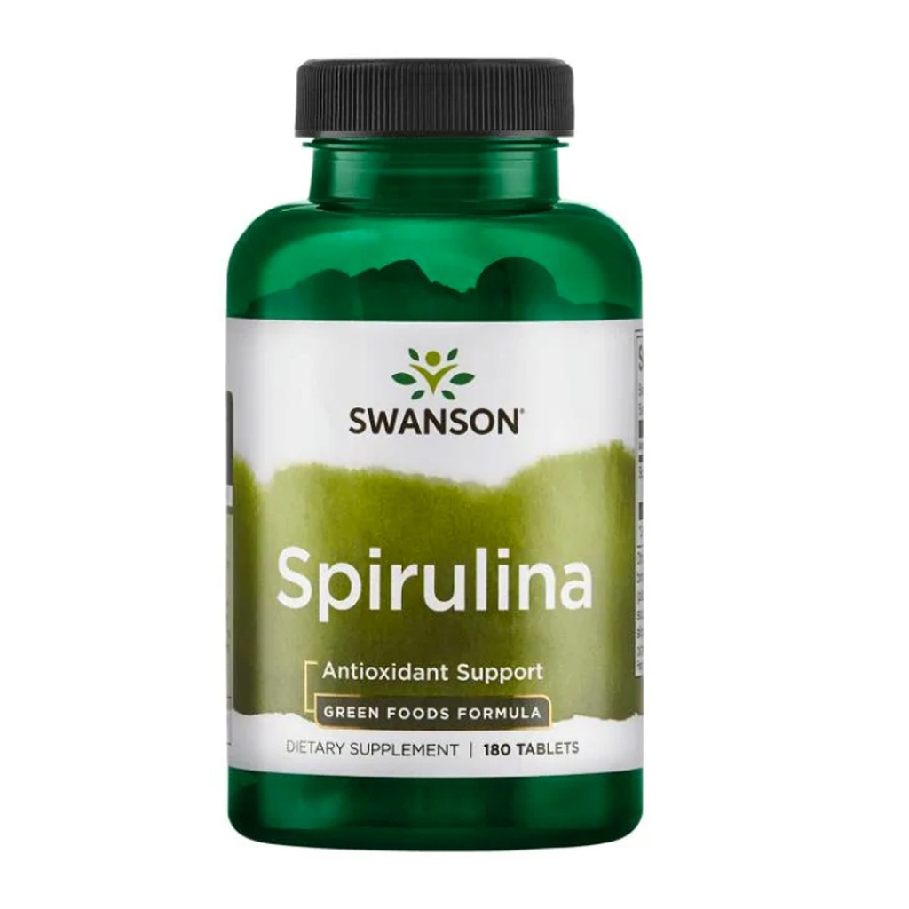 SWANSON SPIRULINA (500mg), 180 tablet