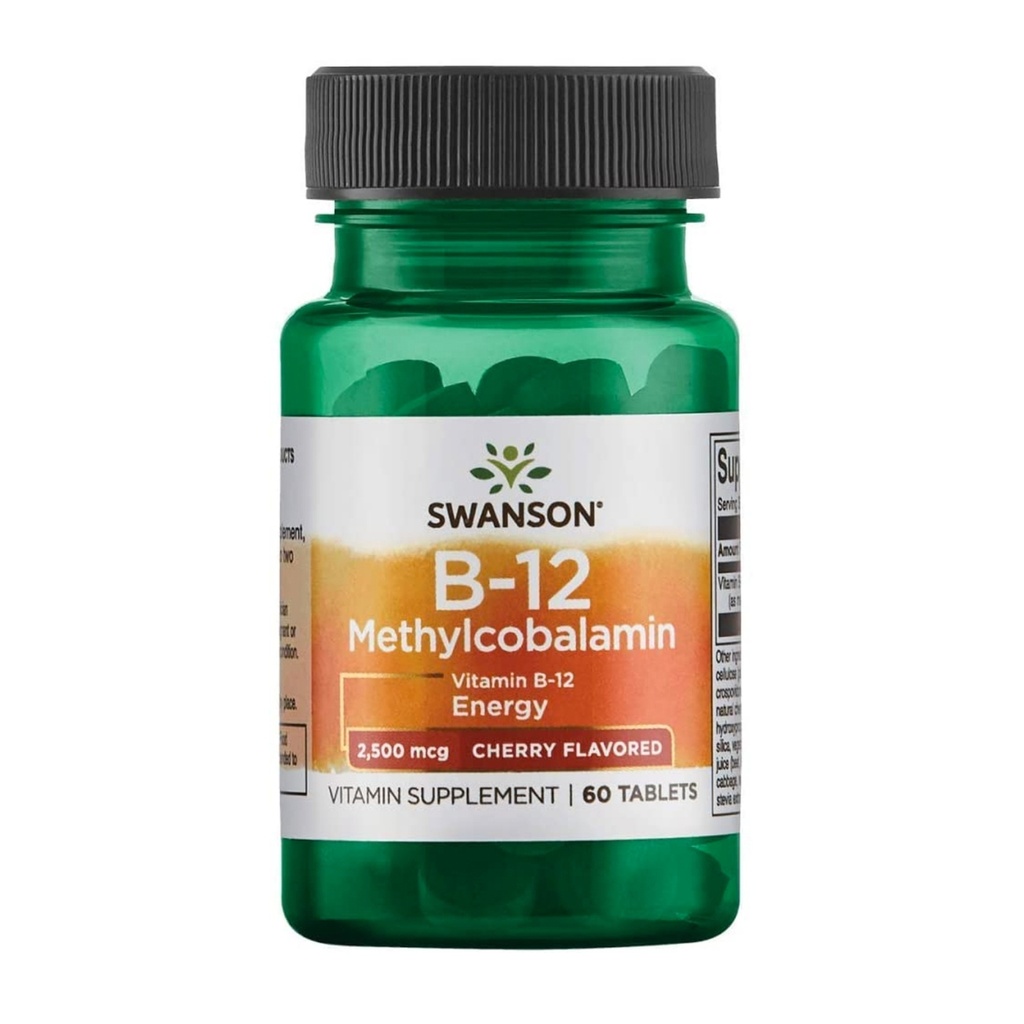 SWANSON VITAMIN B-12 (2,500mcg), 60 tabs
