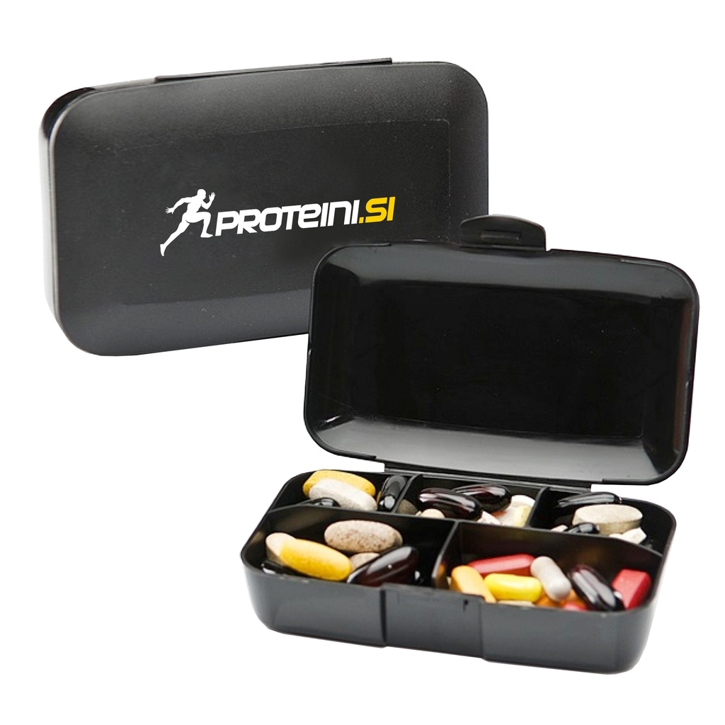PROTEINI.SI PILL BOX, BLACK (NEW)