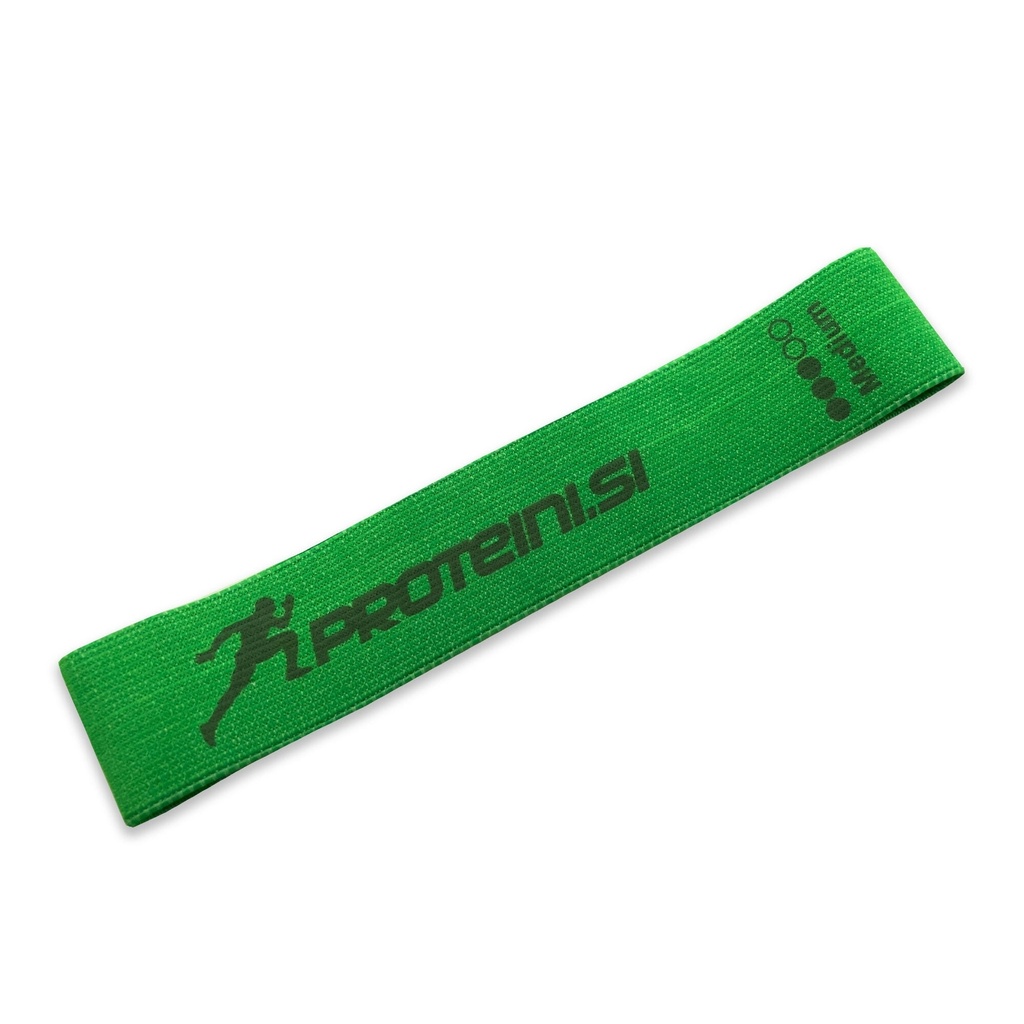 PROTEINI.SI RESISTANCE BAND, 70cm, medium difficulty (green)