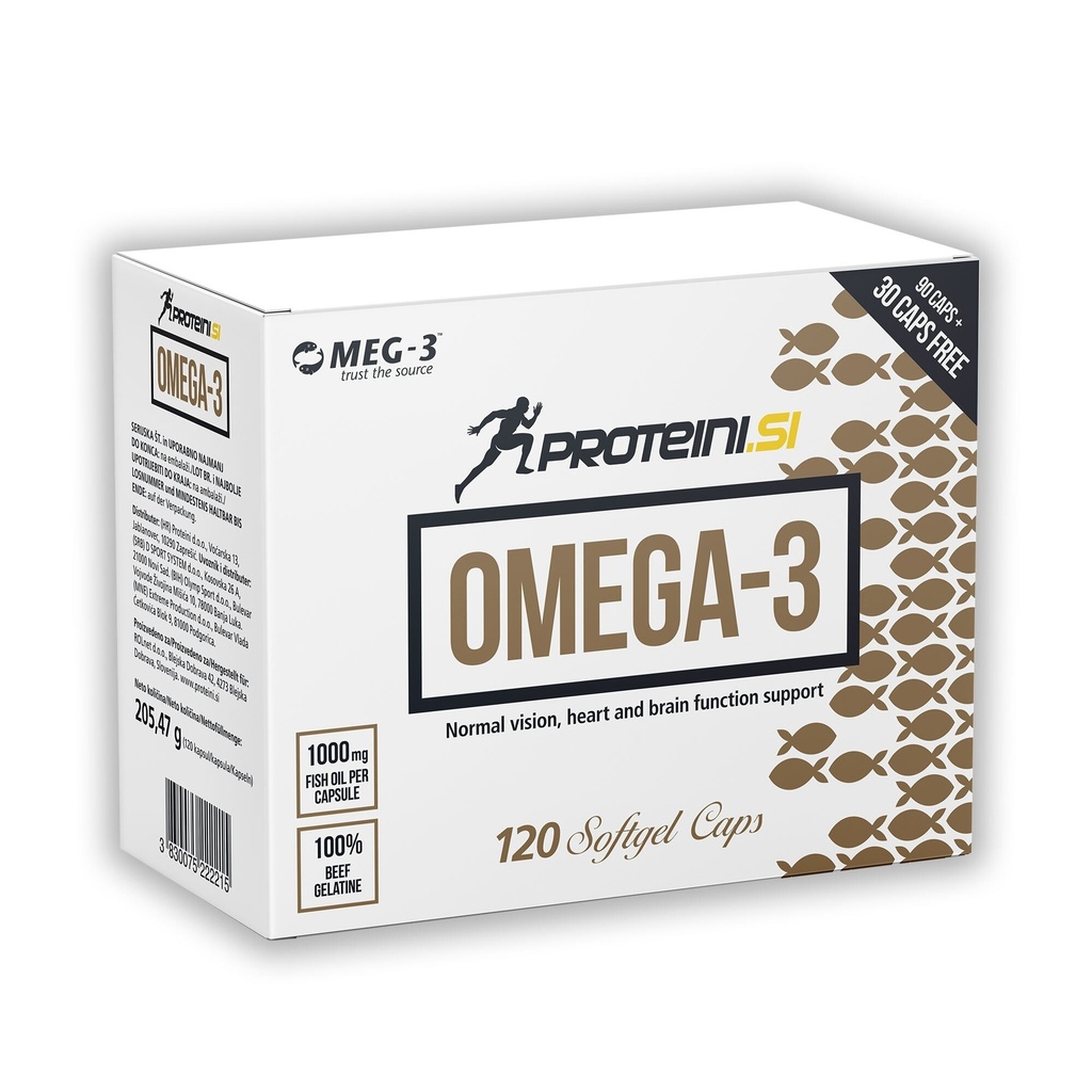 PROTEINI.SI OMEGA-3, 120 kapsula