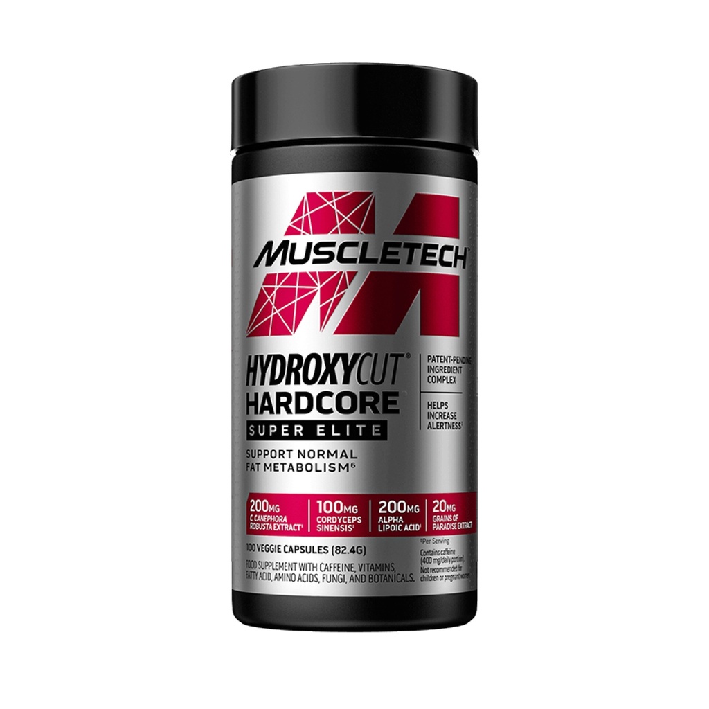 MUSCLETECH HYDROXYCUT HARDCORE SUPER ELITE, 100 veg. caps