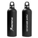 STEKLENICA IZ NERJAVEČEGA JEKLA "MY FAVOURITE BOTTLE", 600ml, črna