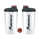 PROTEINI.SI SHAKER TRANSPARENT WHITE - BLACK, 700ml